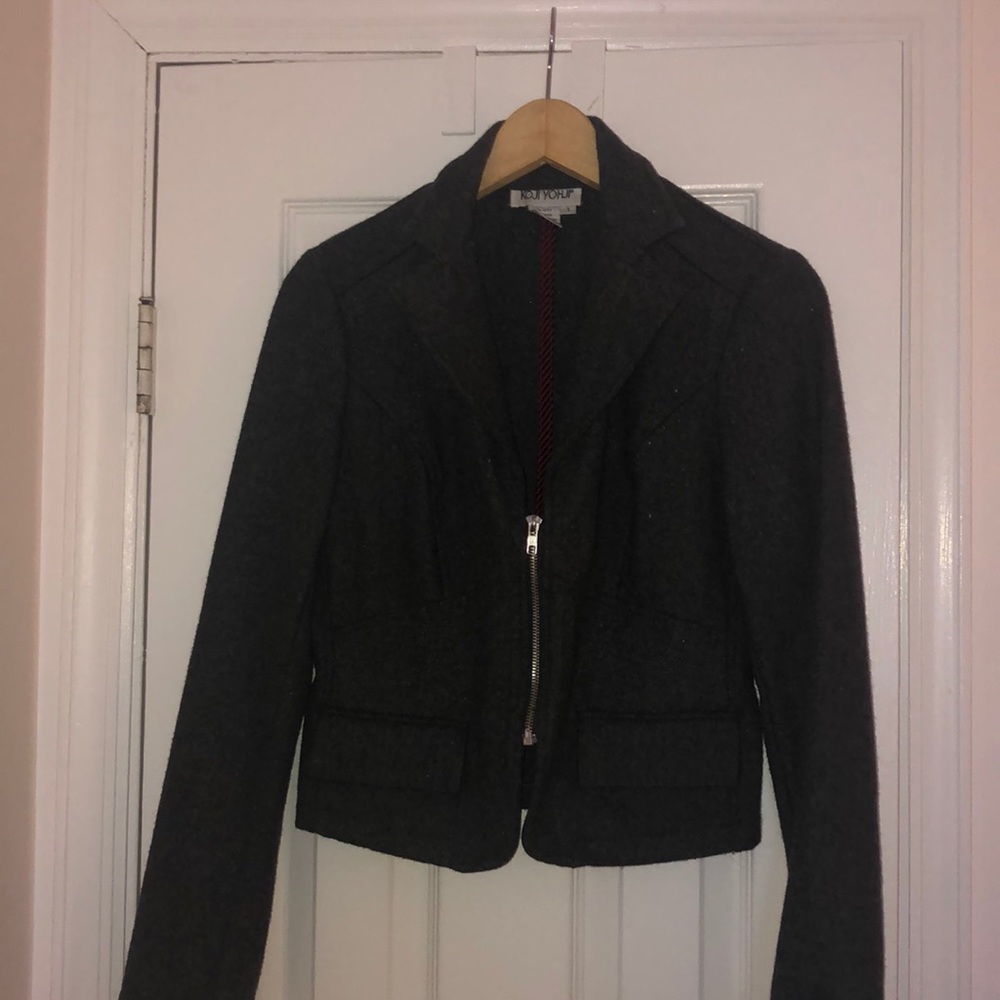 Grey Wool Blazer